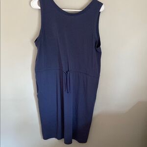 Columbia Navy Tie‑Front Sleeveless Dress – Size Large, Like New